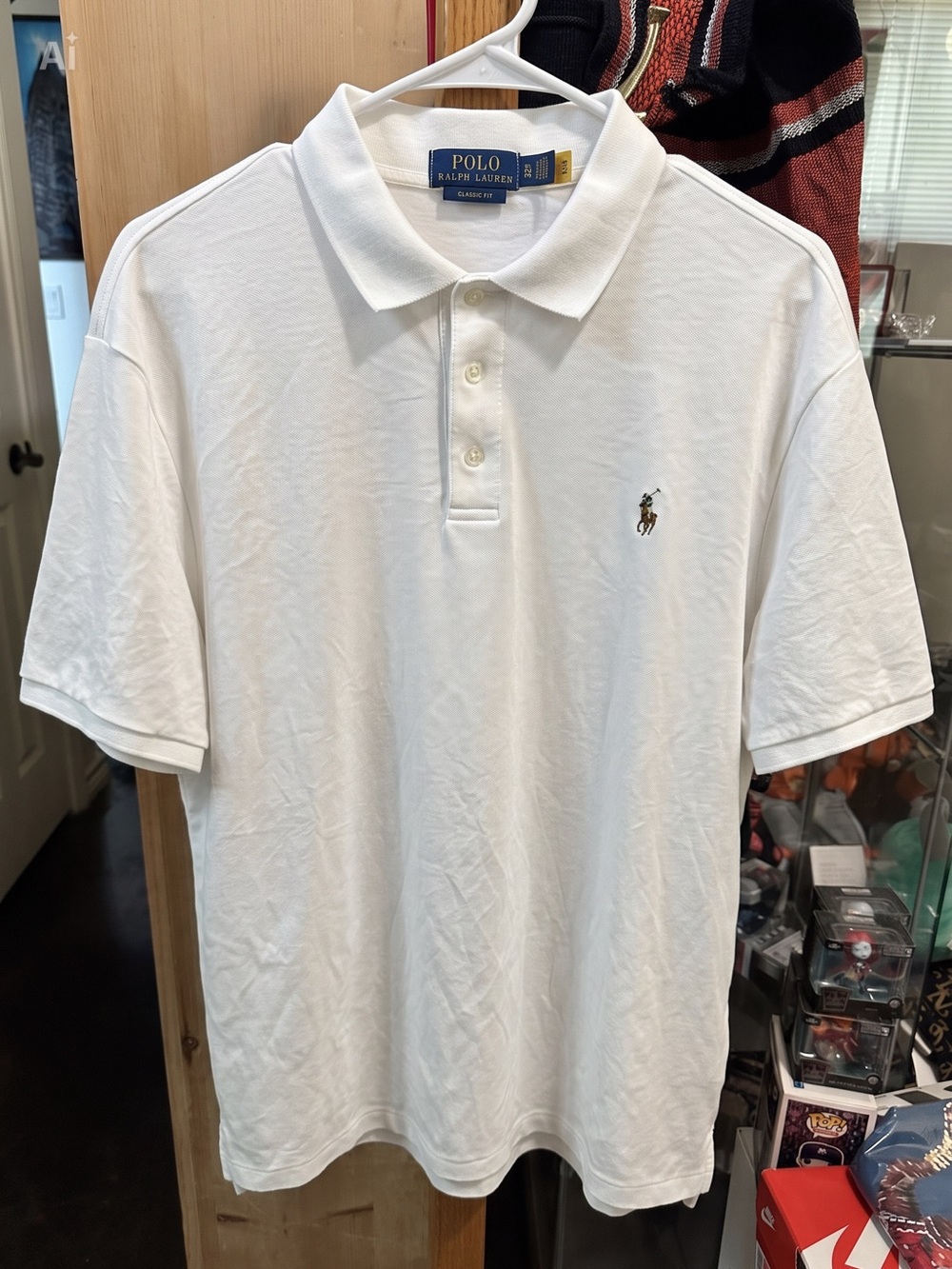 Polo Ralph Lauren Soft Classic Fit Polo Shirt White Embroidered Color